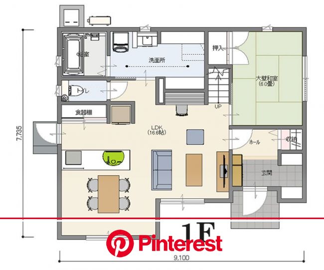 間取り 南玄関 4ldk 38坪 B 間取り 35坪 間取り 南玄関 間取り Painless Life