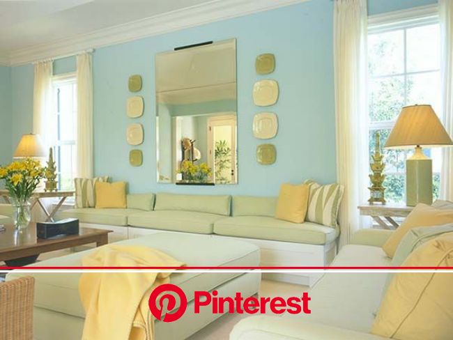 A Fresh Take on Yellow and Blue Decorating | Yellow living room colors, Blue and yellow living room, Yellow living room