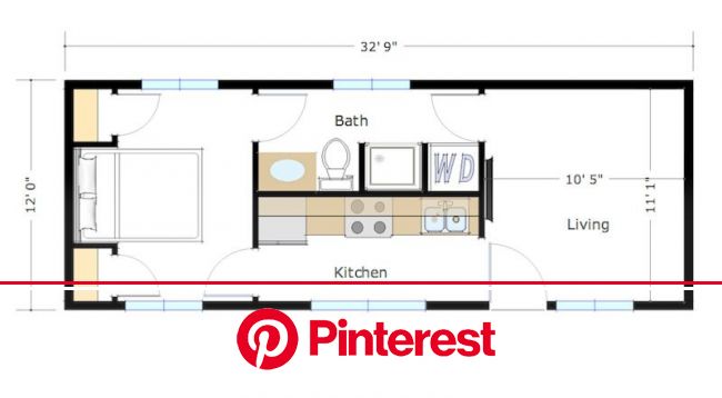 1ldkのタイニーハウスの間取りで家のイメージ作り Tiny House Plans Tiny House Floor Plans Small Floor Plans Painless Life