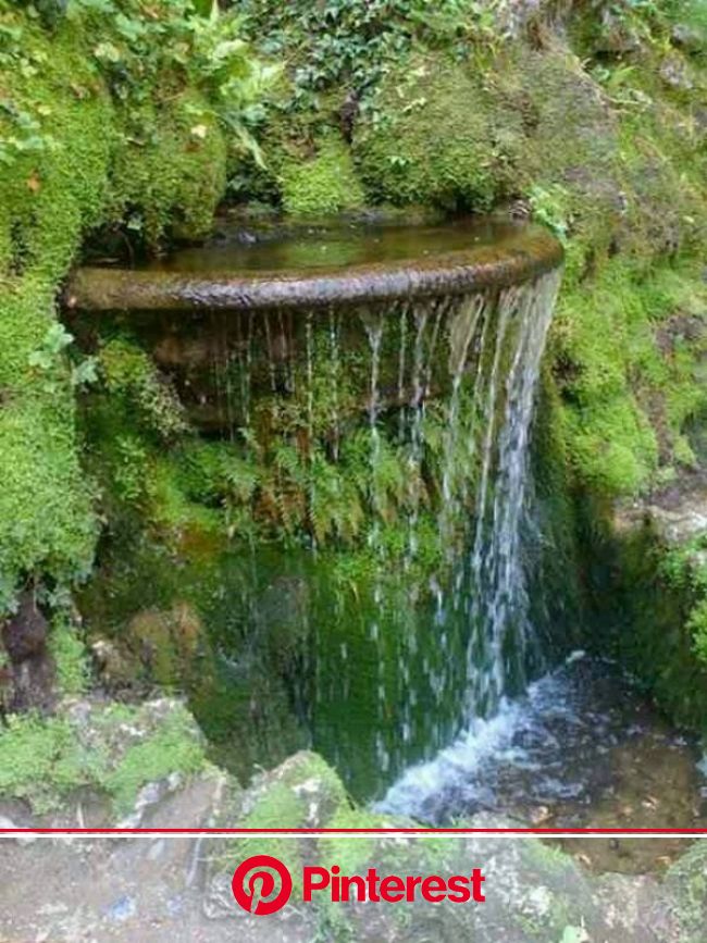 40 Beautiful Garden Fountain Ideas | Water features in the garden, Garden waterfall, Backyard water feature