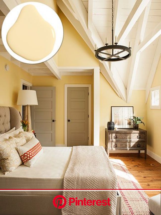 Idea House 2015 | Cottage at Cloudland Station | Yellow bedroom walls, Yellow bedroom decor, Yellow bedroom